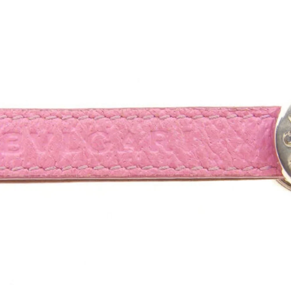 Bvlgari Cell phone strap Silver Pink Woman Authentic Used